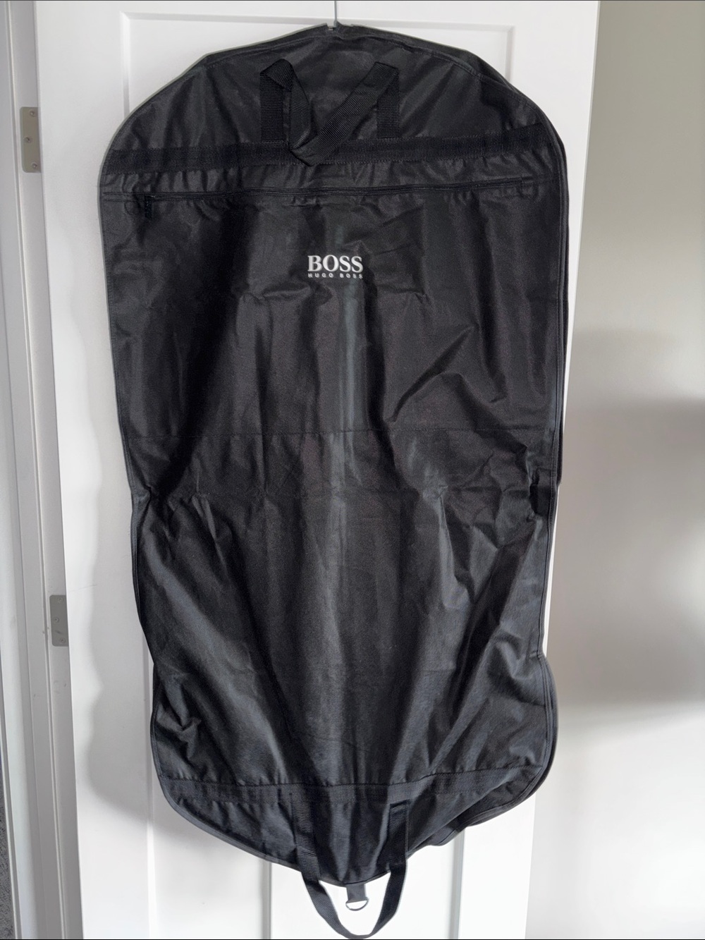 BOSS Black Travel Garment Bag with Top Handles